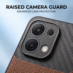 Oppo F31 5G Satyamev Jayate Carbon Fiber Leather Hybrid Phone Case