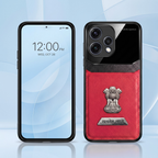 Oppo Reno 15 5G Satyamev Jayate 2-in-1 Emblem Leather Lens Protective Back Case