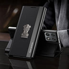 Motorola Edge 70 Pro 5G Satyamev Jayate Flip Leather Case