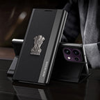 Oppo Reno16c 5G Satyamev Jayate Flip Leather Case