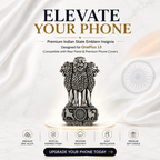 Oppo A6x 5G Compatible Satyamev Jayate 3D Metal Emblem Sticker
