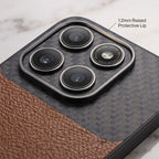Motorola Edge 60 Pro 5G Carbon Fiber Leather Hybrid Phone Case