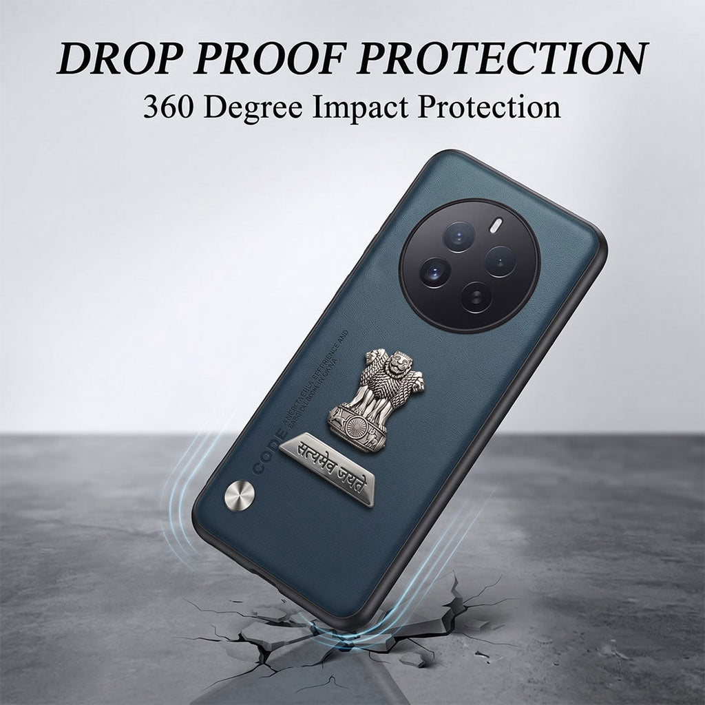 Realme 12 Pro+ 5G Satyamev Jayate 2-in-1 Emblem Vegan Leather Back Case