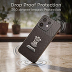 Oppo Reno 16 5G Satyamev Jayate 2-in-1 Emblem Carbon Fiber Leather Phone Case