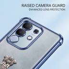 Vivo T4x 5G Satyamev Jayate 2-in-1 Emblem Transparent Shockproof Airbag Case