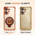 Vivo V60 5G Stress Buster Wheel Rotating Airbag Cosmic Orange Case