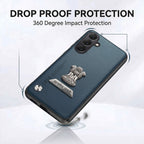 Samsung Galaxy A55 5G Satyamev Jayate 2-in-1 Emblem Vegan Leather Back Case