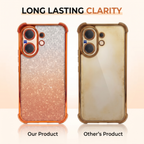 Vivo V60 5G Luxury Shockproof Shimmer Airbag Cosmic Orange Case