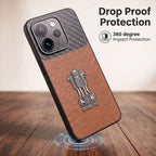 Oppo Reno 15 Pro Mini 5G Satyamev Jayate Carbon Fiber Leather Hybrid Phone Case
