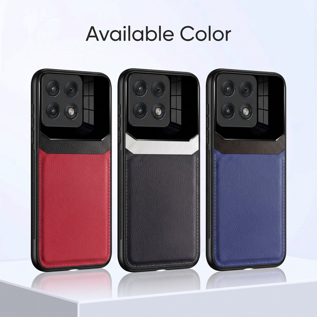 Motorola Edge 70 Pro 5G Premium Leather Lens Protective Case