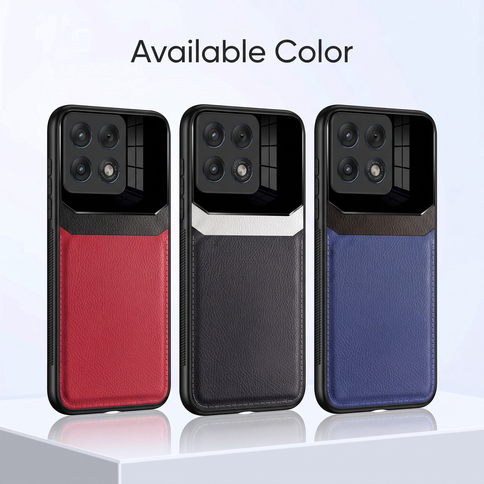 Motorola Edge 70 Pro 5G Premium Leather Lens Protective Case