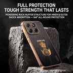 Motorola Edge 60 Pro 5G Satyamev Jayate 3D Electroplated Frame Gold Thread Pattern Hard Back Case