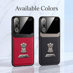 Oppo K12x 5G Satyamev Jayate 2-in-1 Emblem Leather Lens Protective Back Case