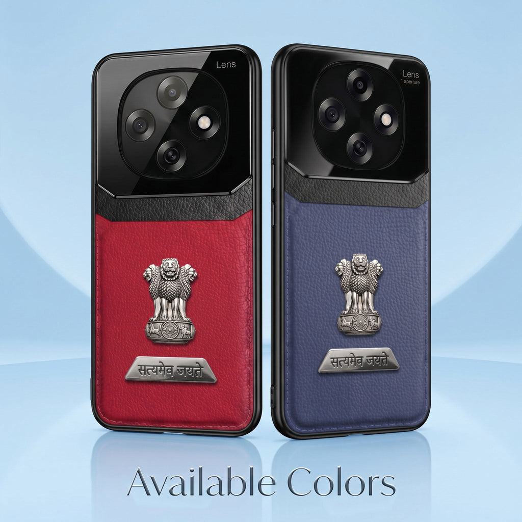Oppo F31 Pro 5G Satyamev Jayate 2-in-1 Emblem Leather Lens Protective Back Case