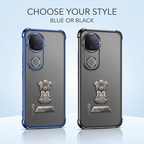 Vivo V50 5G Satyamev Jayate 2-in-1 Emblem Transparent Shockproof Airbag Case