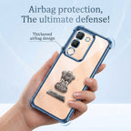 Vivo Y200 5G Satyamev Jayate 2-in-1 Emblem Transparent Shockproof Airbag Case