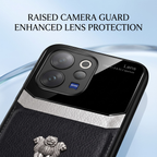 Vivo V70 5G Satyamev Jayate 2-in-1 Emblem Leather Lens Protective Back Case