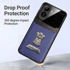 Vivo T5 Pro 5G Satyamev Jayate 2-in-1 Emblem Leather Lens Protective Back Case