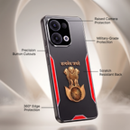 Oppo Reno 13 5G Satyamev Jayate 3D Metal Aluminium Back Case