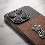 Motorola Edge 70 Fusion 5g Satyamev Jayate Carbon Fiber Leather Hybrid Phone Case
