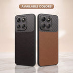 Motorola Edge 70 5G Carbon Fiber Leather Hybrid Phone Case