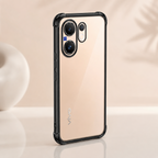Vivo V60 5G Anti-Yellow Electroplating Transparent Airbags Case