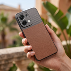 Oppo F31 5G Carbon Fiber Leather Hybrid Phone Case