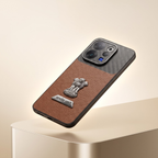 Vivo V70 5G Satyamev Jayate 2-in-1 Emblem Carbon Fiber Leather Phone Case