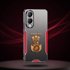 Vivo Y28 5G Satyamev Jayate 3D Metal Aluminium Back Case