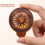 Vivo V50 5G Stress Buster Wheel Rotating Airbag Cosmic Orange Case