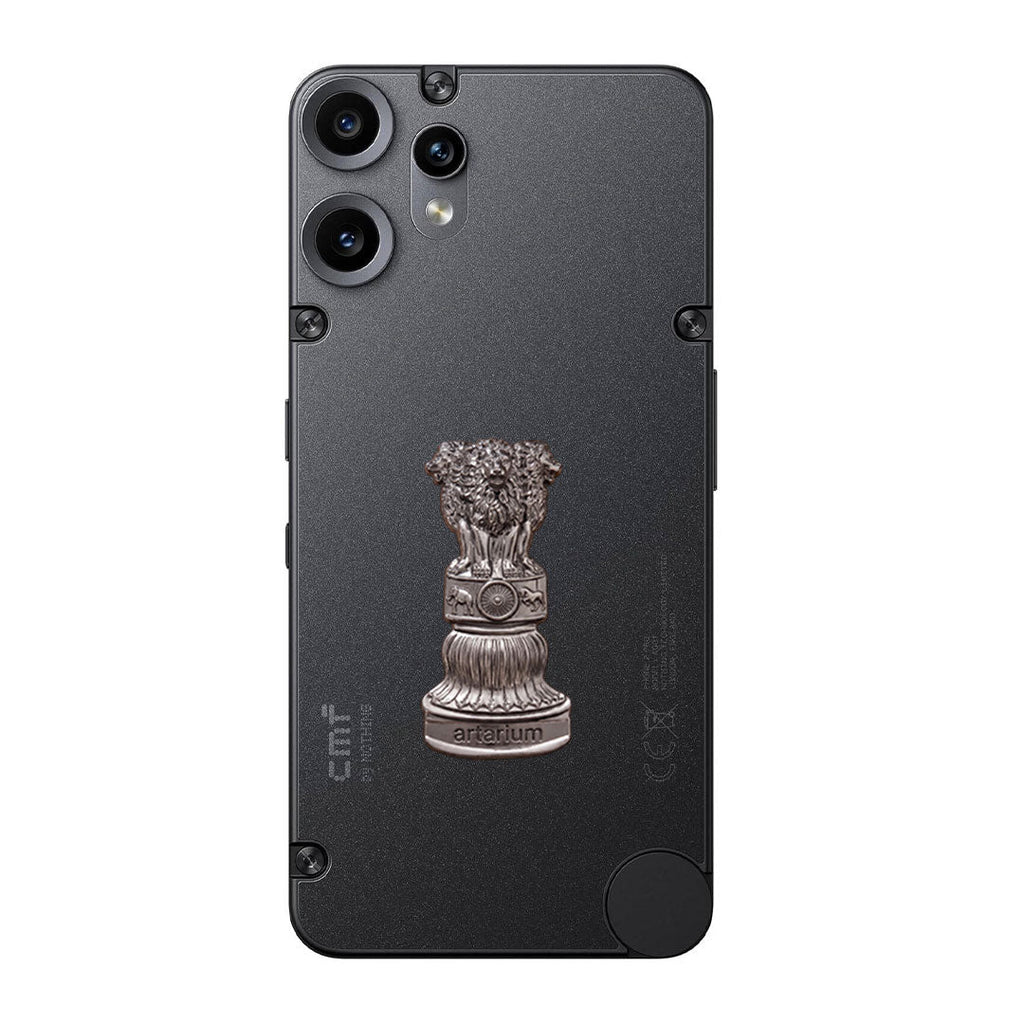 CMF Phone 2 Pro 5G Compatible Satyamev Jayate 3D Metal Emblem Sticker