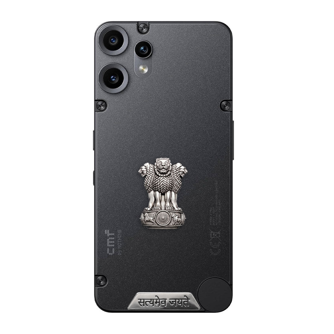 CMF Phone 2 Pro 5G Compatible Satyamev Jayate 3D Metal Emblem Sticker