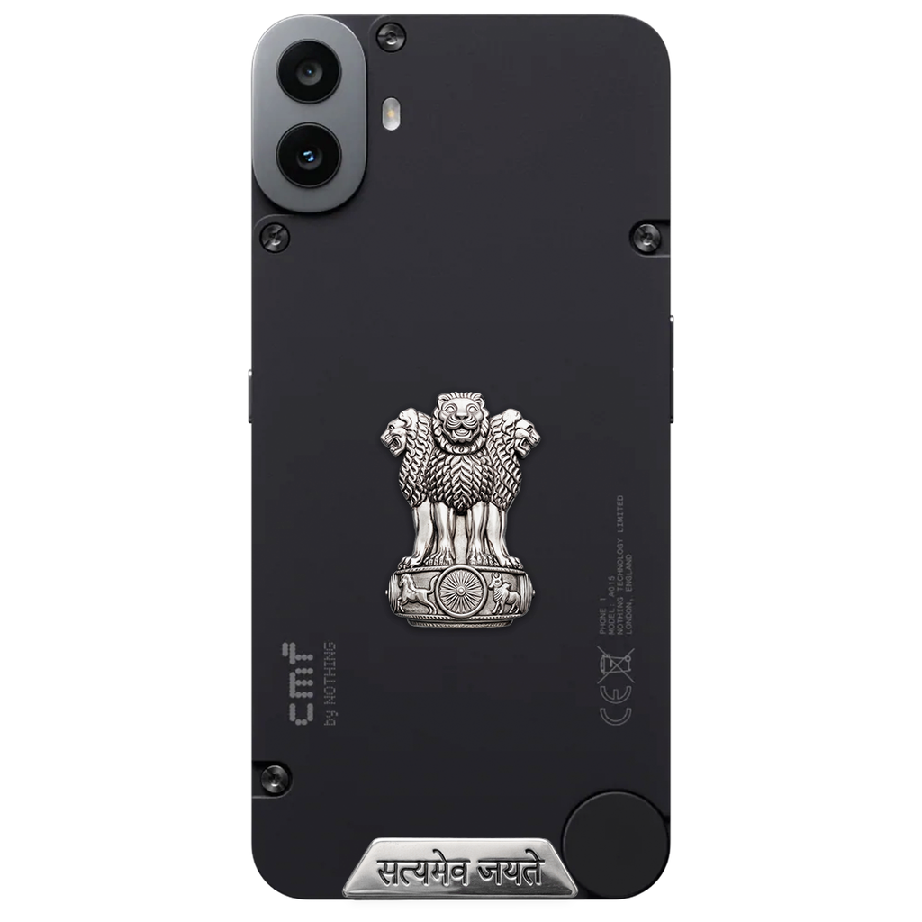 CMF Phone 1 5G Compatible Satyamev Jayate 3D Metal Emblem Sticker