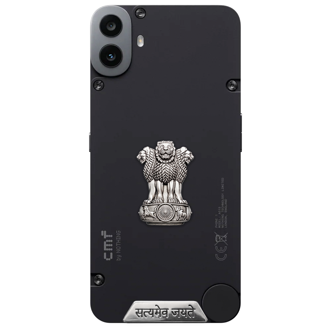 CMF Phone 1 5G Compatible Satyamev Jayate 3D Metal Emblem Sticker
