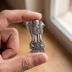 Realme 14T 5G Compatible Satyamev Jayate 3D Metal Emblem Sticker