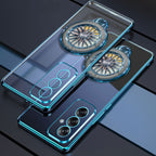 Shockproof electroplated case with Ferrari wheel for Galaxy A35 5G