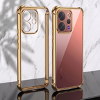 Vivo V70 5G Anti-Yellow Electroplating Transparent Airbags Case