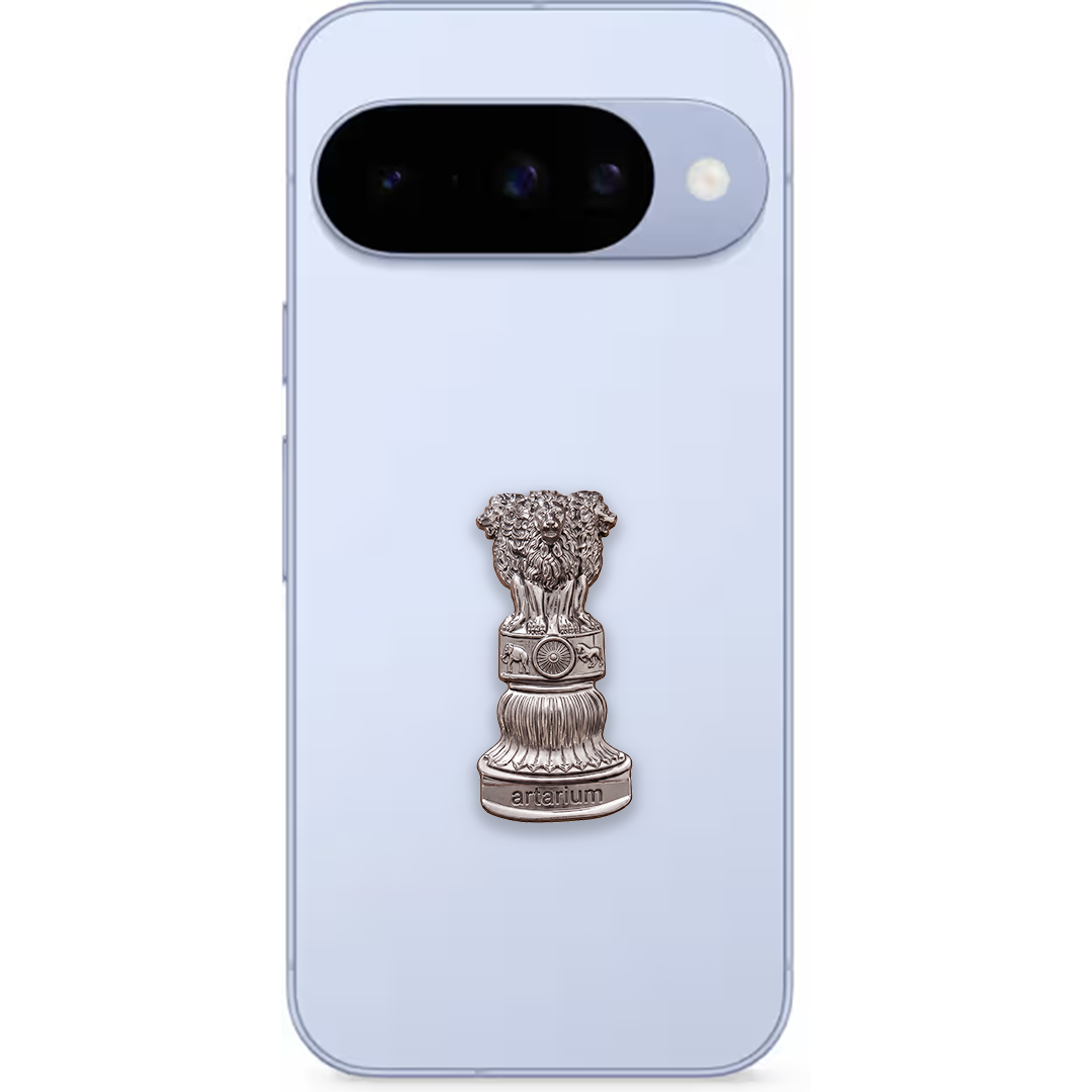 Google Pixel 10 5G Compatible Satyamev Jayate 3D Metal Emblem Sticker