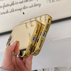 iPhone 15/16 Pro High Quality Gold Customizable iPhone Case