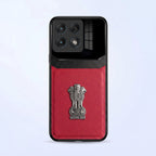 Motorola Edge 70 Pro 5G Satyamev Jayate 3D Metal Leather Back Case
