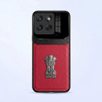 Motorola Edge 70 Fusion 5G Satyamev Jayate 3D Metal Leather Back Case