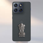 Motorola Edge 70 5G Compatible Satyamev Jayate 3D Metal Emblem Sticker