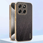 Motorola Edge 70 Fusion 5G Premium Electroplated Frame Gold Thread Pattern Soft Case