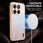 Motorola Edge 60 Pro 5G Premium Electroplated Frame Gold Thread Pattern Soft Case
