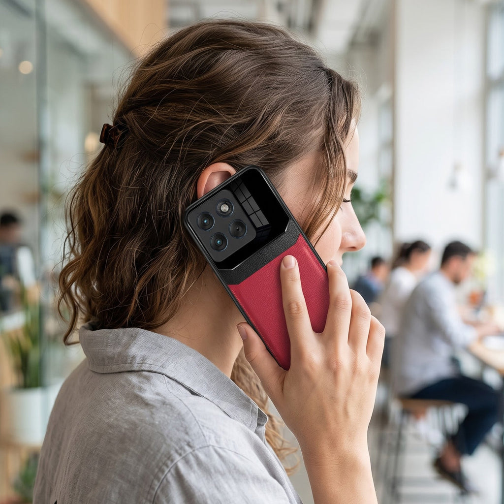 Motorola Edge 70 Fusion 5G Premium Leather Lens Protective Case
