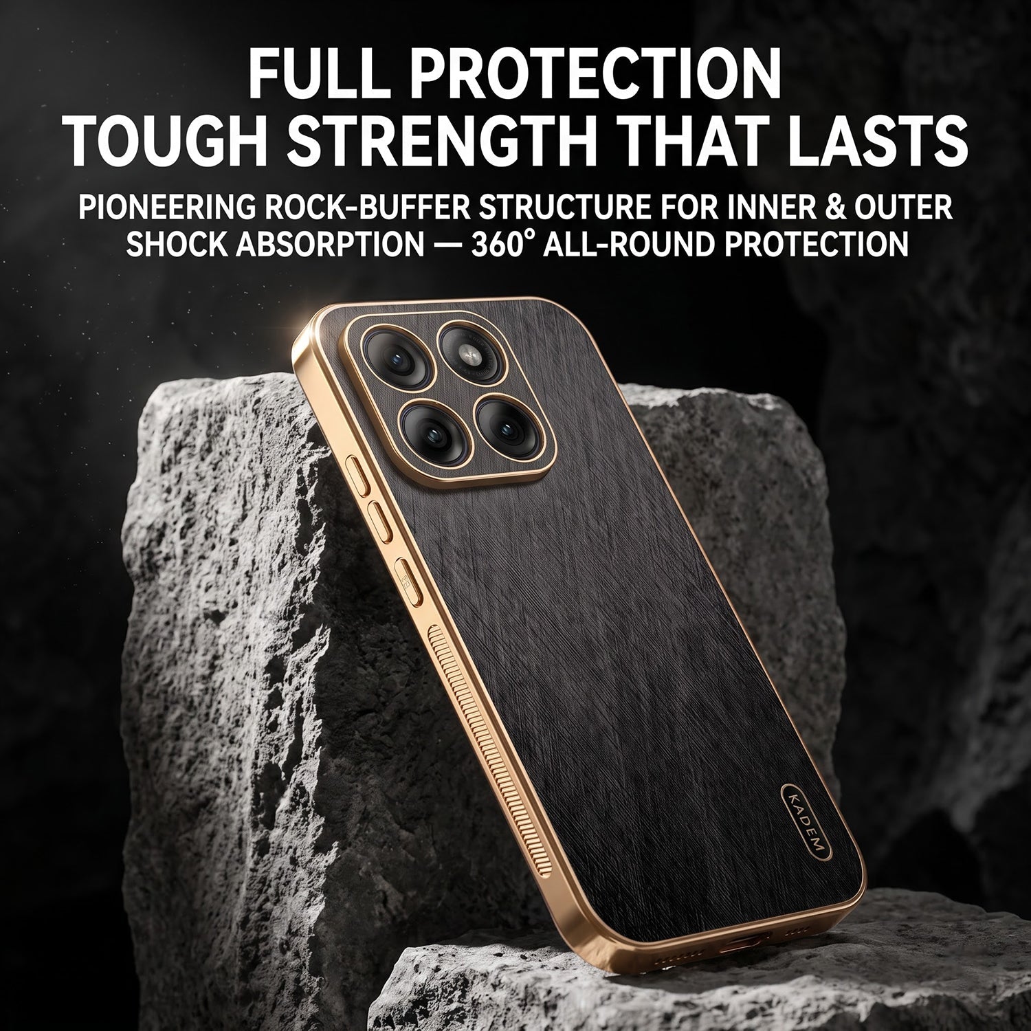 Motorola Edge 70 5G Premium Electroplated Frame Gold Thread Pattern Soft Case