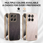 Motorola Edge 60 Pro 5G Premium Electroplated Frame Gold Thread Pattern Soft Case