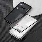 Nothing Phone 2a 5G Aluminium Metal Bumper Shield Transparent Back Case
