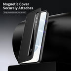 Samsung Galaxy S24 FE 5G Smart Side Window Flip Leather Case