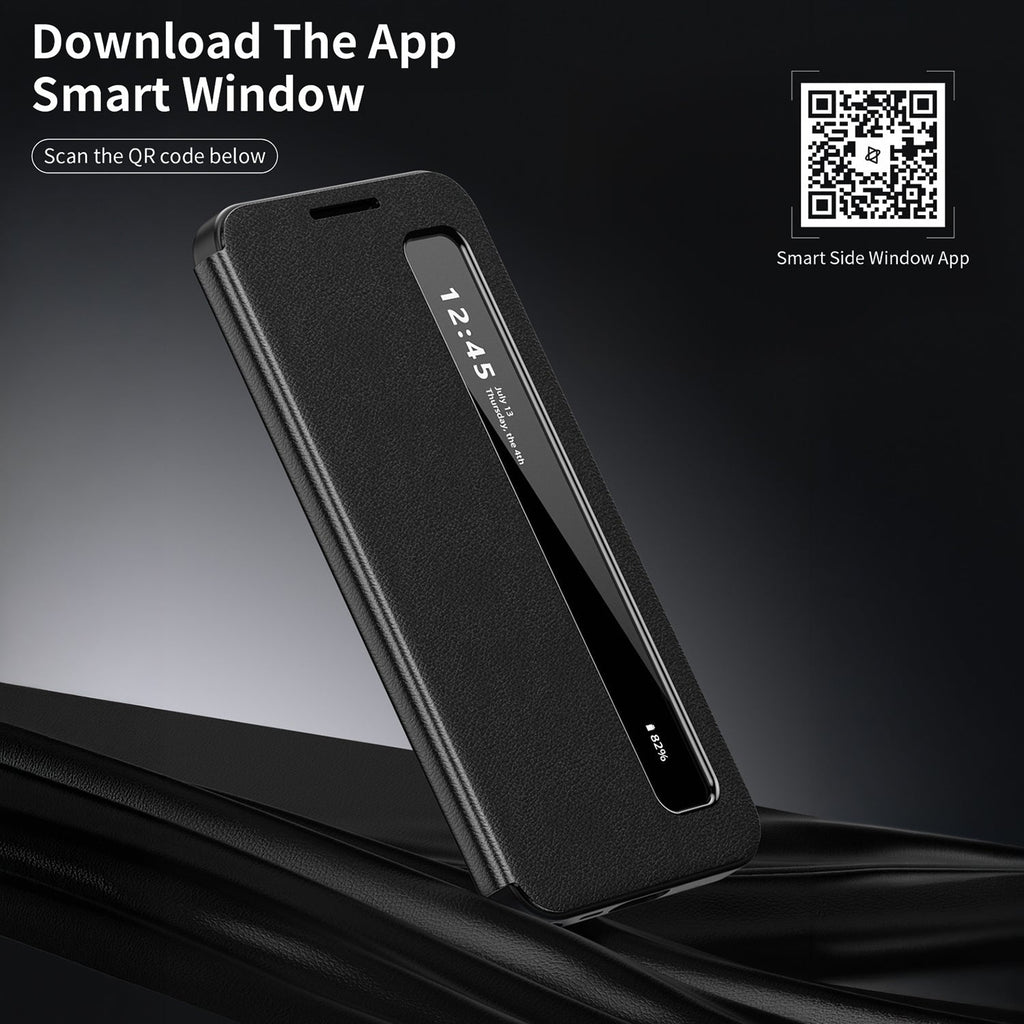 Samsung Galaxy S24 5G Smart Side Window Flip Leather Case